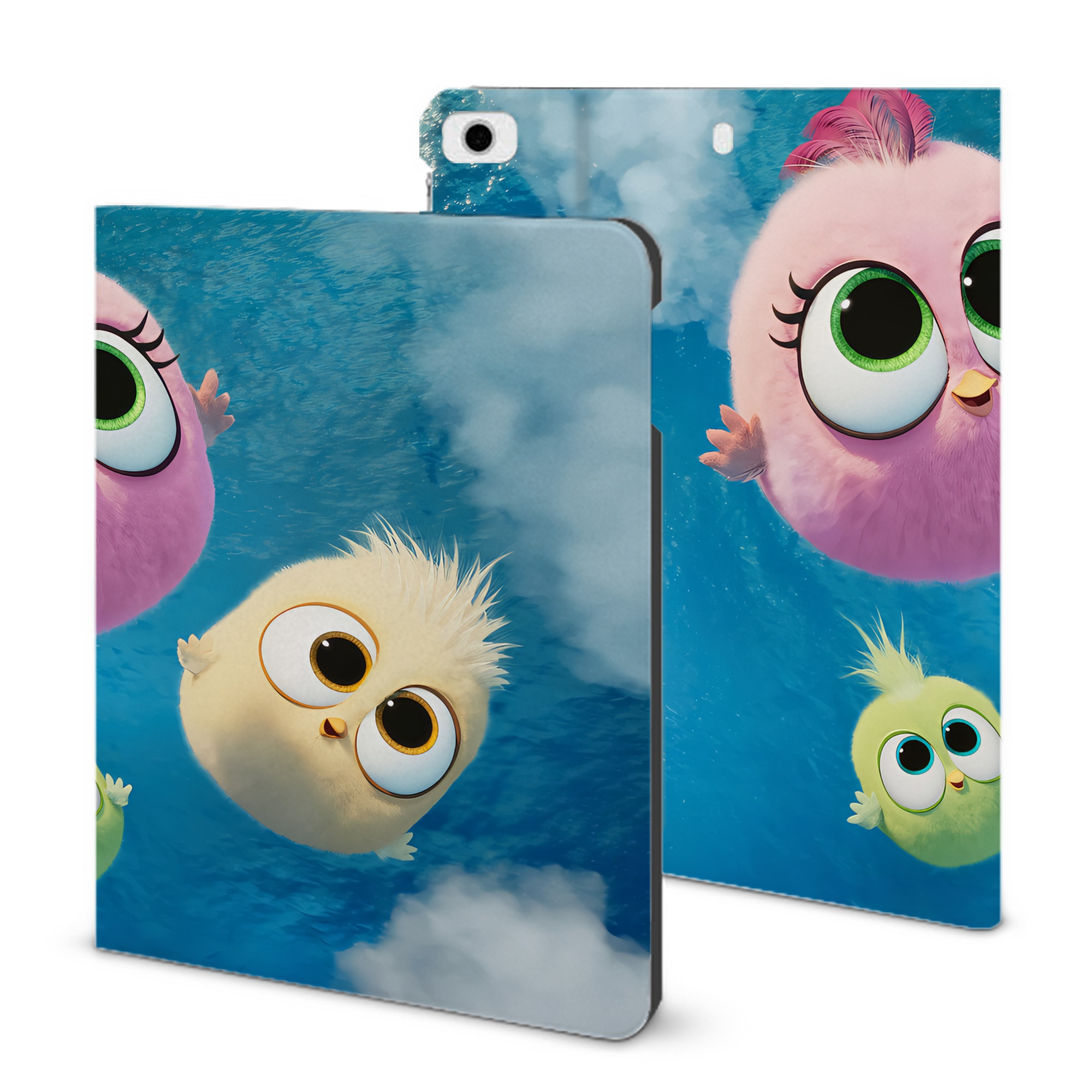 （画像用） Angry Birds アングリーバード IPad ケース ブック型 PUレザー TPU 耐衝撃 軽量 薄型 ペン収納なし 全面保護 IPad 各モデル対応